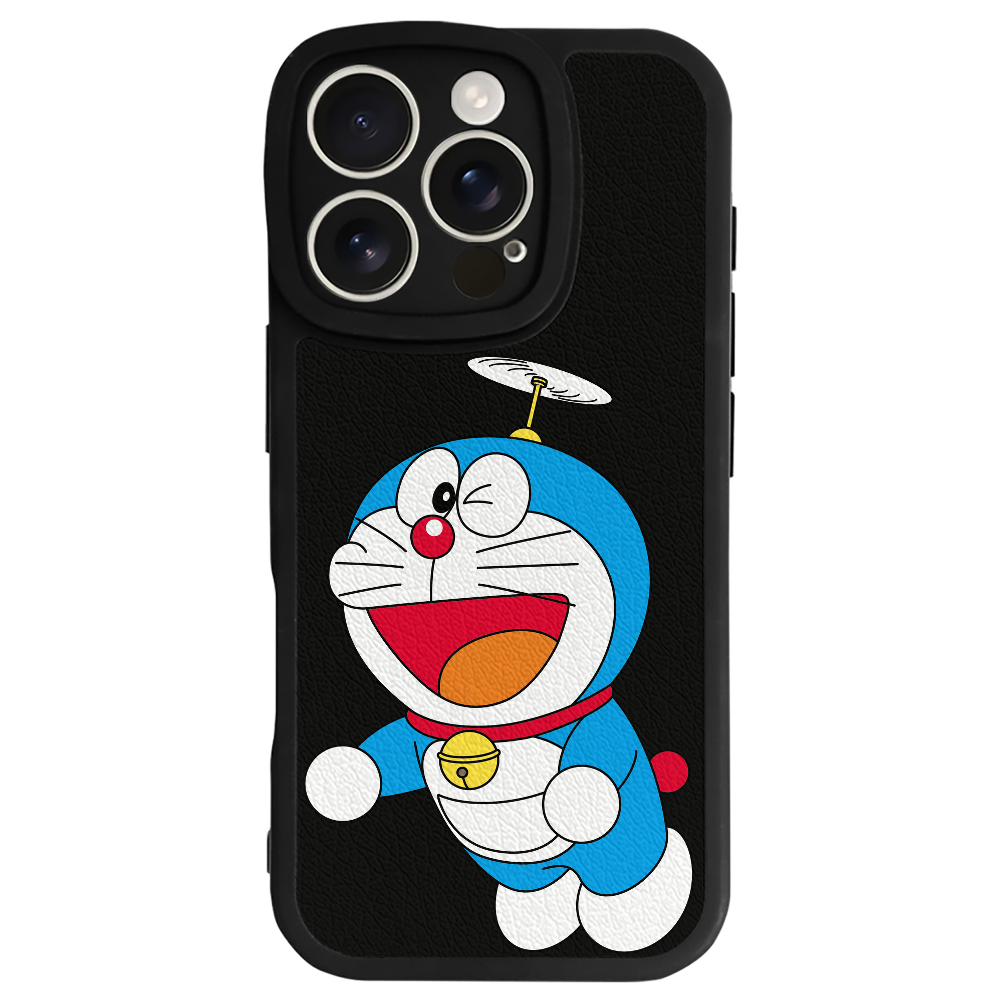 （画像用） ドラえもん Doraemon 【iPhone 16シリーズ対応】シリコンスマホケース（レザー調） 材質：シリコン